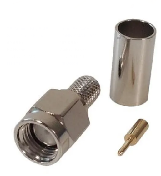 RT SMA-Male. RG58C-U. Halv crimp